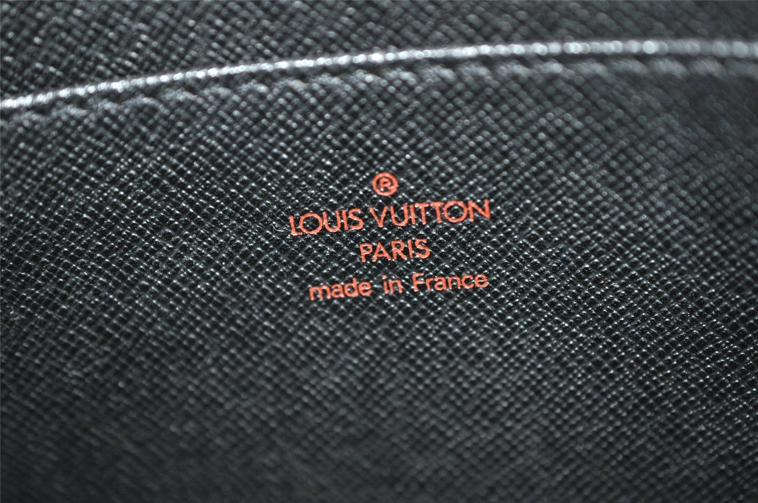 Authentic Louis Vuitton Epi Pochette Homme Clutch Hand Bag Black M52522 LV 1784J