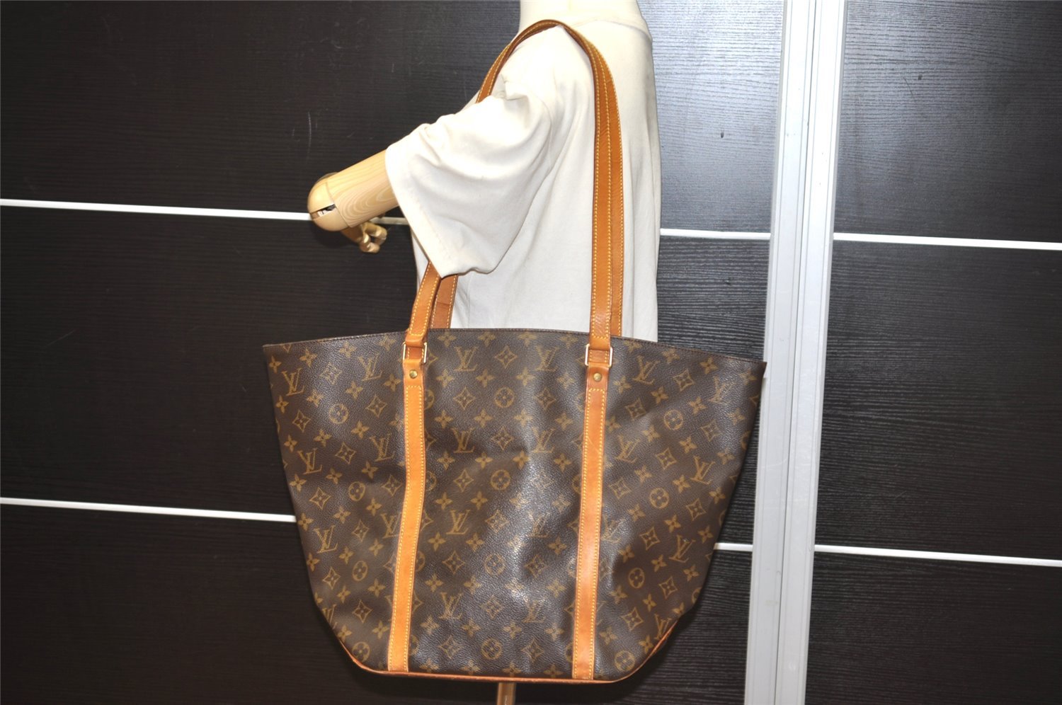 Authentic Louis Vuitton Monogram Sac Shopping PM Tote Bag M51108 LV 1786I