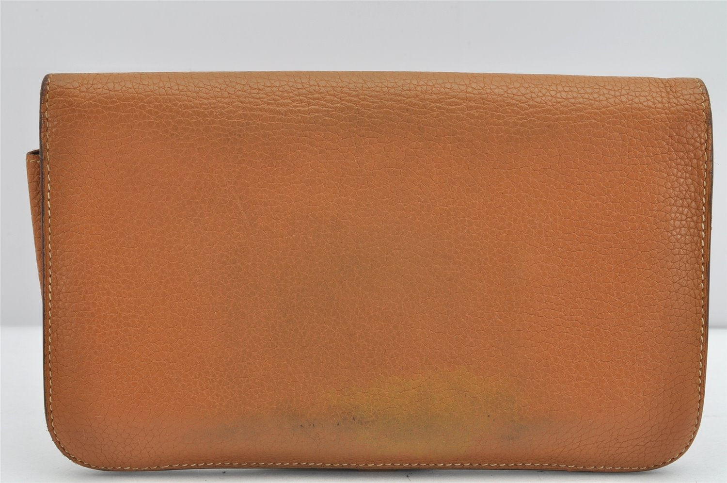 Authentic HERMES Dogon GM Leather Long Wallet Purse Brown Box 1787K