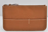 Authentic HERMES Dogon GM Leather Long Wallet Purse Brown Box 1787K