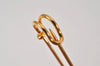 Authentic HERMES Serie Pin Brooch GP Gold Tone Accessories  1787L