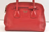 Authentic PRADA CUIR Leather 2Way Shoulder Hand Bag BN2569 Red 1791K