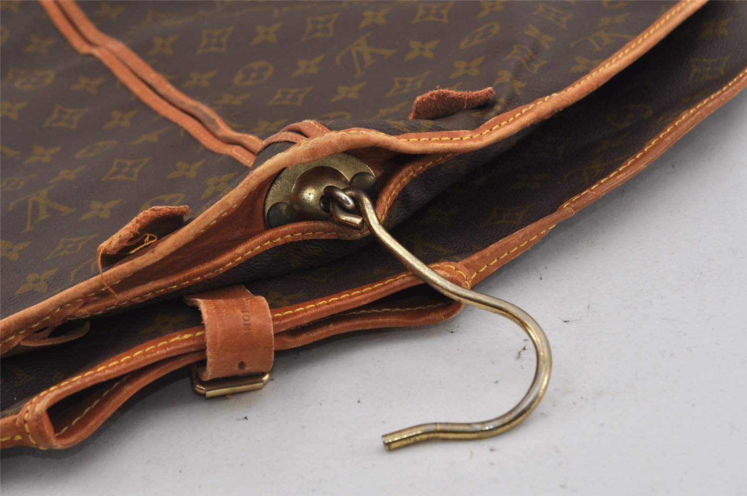 Auth Louis Vuitton Monogram Sac De Port Mantoux Garment Cover Old Model LV 1792I