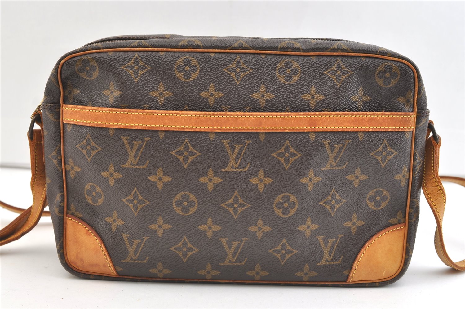 Authentic Louis Vuitton Monogram Trocadero 30 Shoulder Cross Bag M51272 LV 1794K