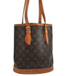 Authentic Louis Vuitton Monogram Bucket PM Shoulder Tote Bag M42238 LV 1795K