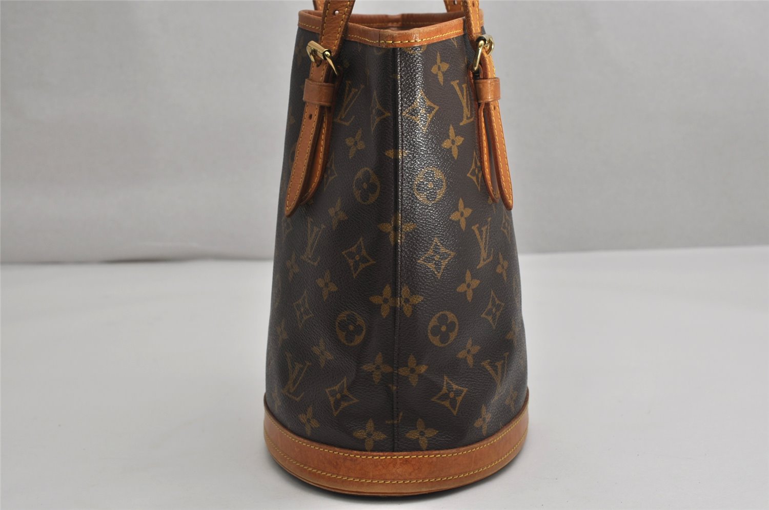 Authentic Louis Vuitton Monogram Bucket PM Shoulder Tote Bag M42238 LV 1795K