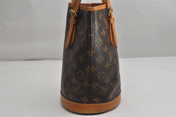 Authentic Louis Vuitton Monogram Bucket PM Shoulder Tote Bag M42238 LV 1795K