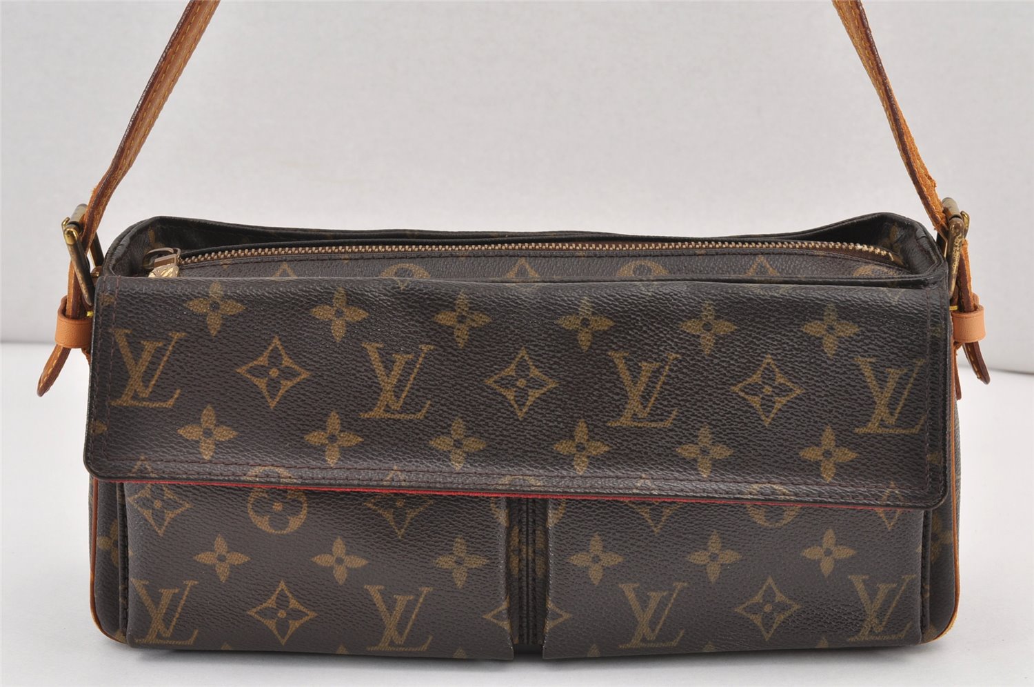 Authentic Louis Vuitton Monogram Viva Cite MM Shoulder Bag M51164 LV 1796K