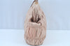 Authentic PRADA Vintage Leather Nappa Shoulder Hand Bag Purse Beige 1797G
