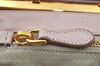 Authentic PRADA Vintage Leather Nappa Shoulder Hand Bag Purse Beige 1797G