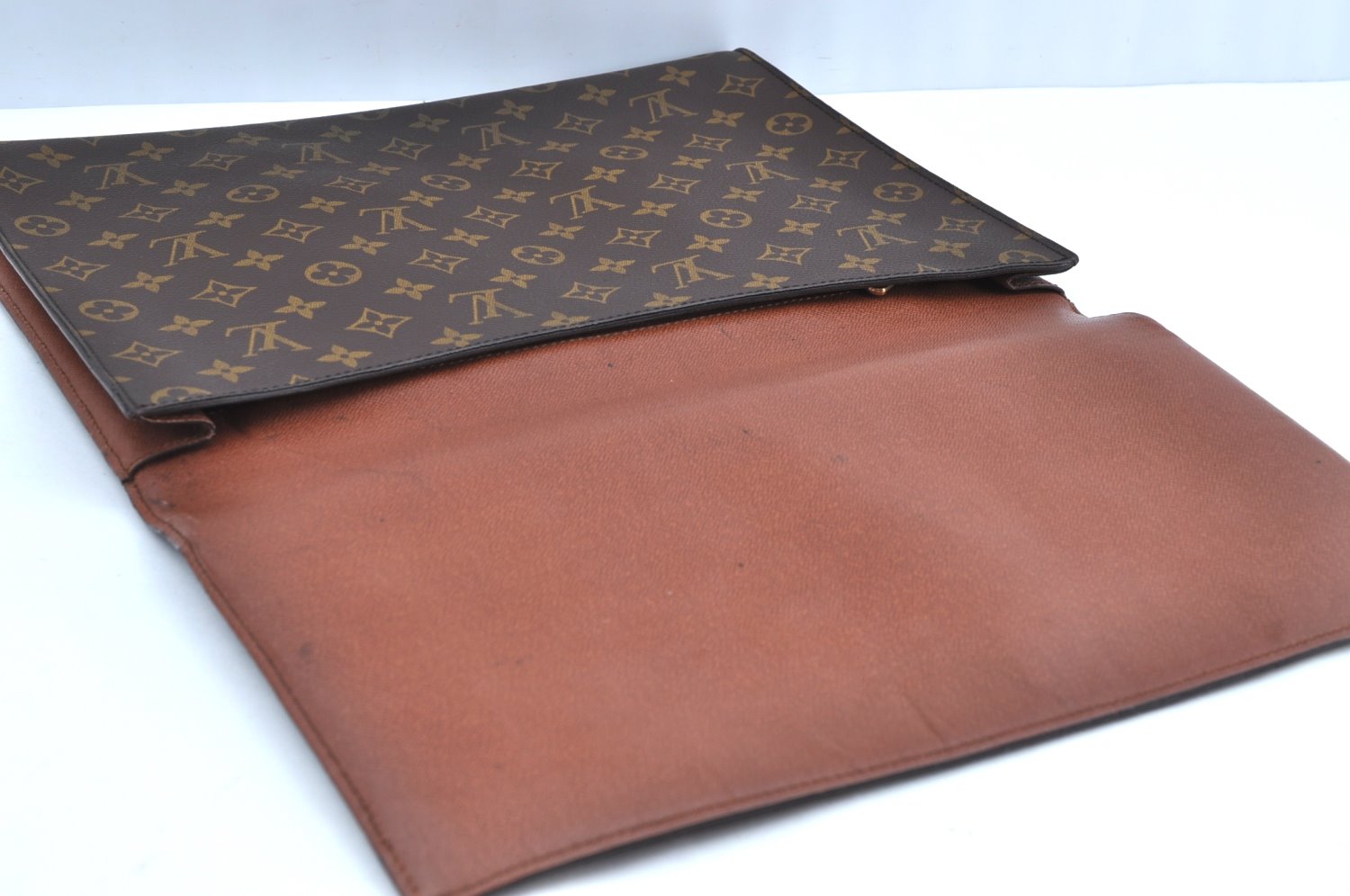 Authentic Louis Vuitton Monogram Porte Envelope Documents Case M51801 LV 1797H