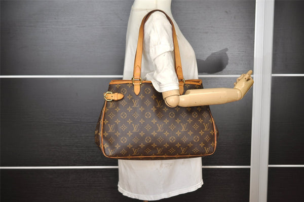 Authentic Louis Vuitton Monogram Batignolles Horizontal Tote Bag M51154 LV 1797I