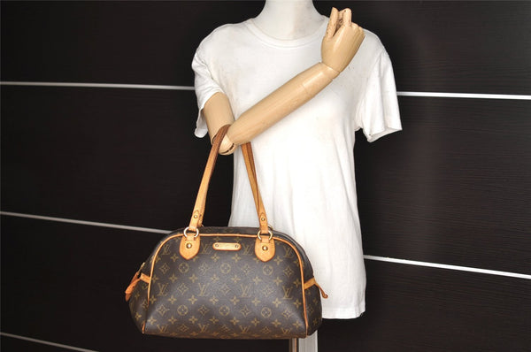 Authentic Louis Vuitton Monogram Montorgueil PM M95565 Shoulder Tote Bag 1798I