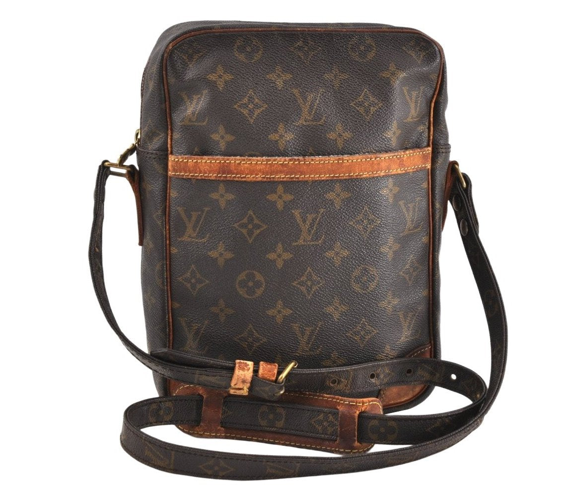 Authentic Louis Vuitton Monogram Danube MM Shoulder Cross Bag M45264 LV 1799J