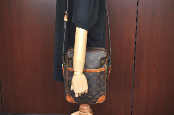 Authentic Louis Vuitton Monogram Danube MM Shoulder Cross Bag M45264 LV 1799J