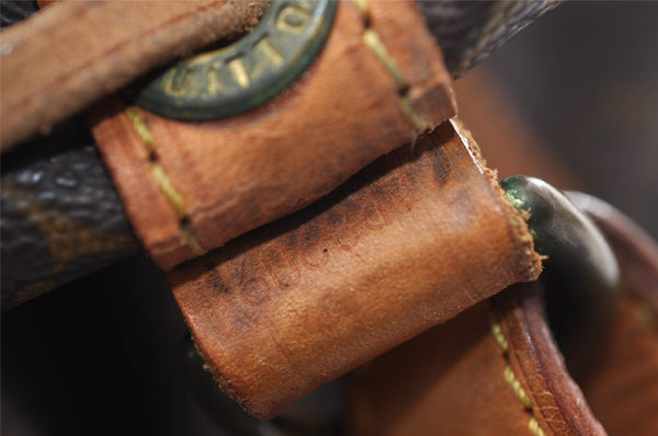 Authentic Louis Vuitton Monogram Petit Noe M42226 Shoulder Drawstring Bag 1800I