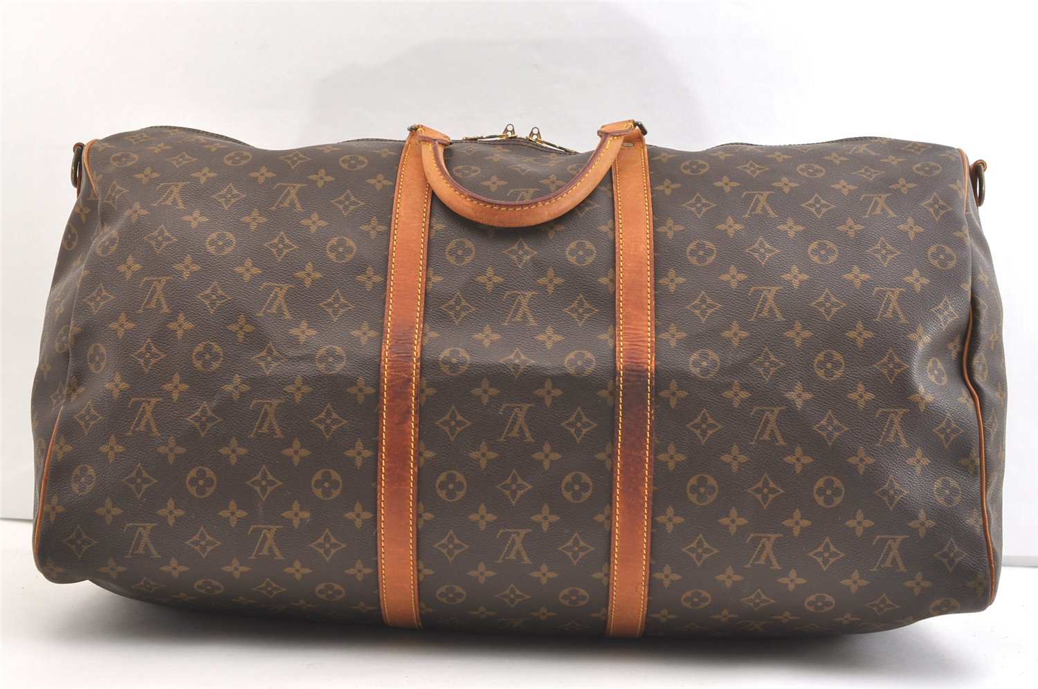 Authentic Louis Vuitton Monogram Keepall Bandouliere 60 M41412 Boston Bag 1800K