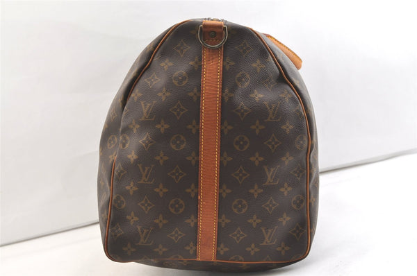 Authentic Louis Vuitton Monogram Keepall Bandouliere 60 M41412 Boston Bag 1800K