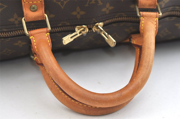 Authentic Louis Vuitton Monogram Keepall Bandouliere 60 M41412 Boston Bag 1800K