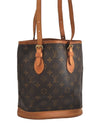 Authentic Louis Vuitton Monogram Bucket PM Shoulder Tote Bag M42238 LV 1801K