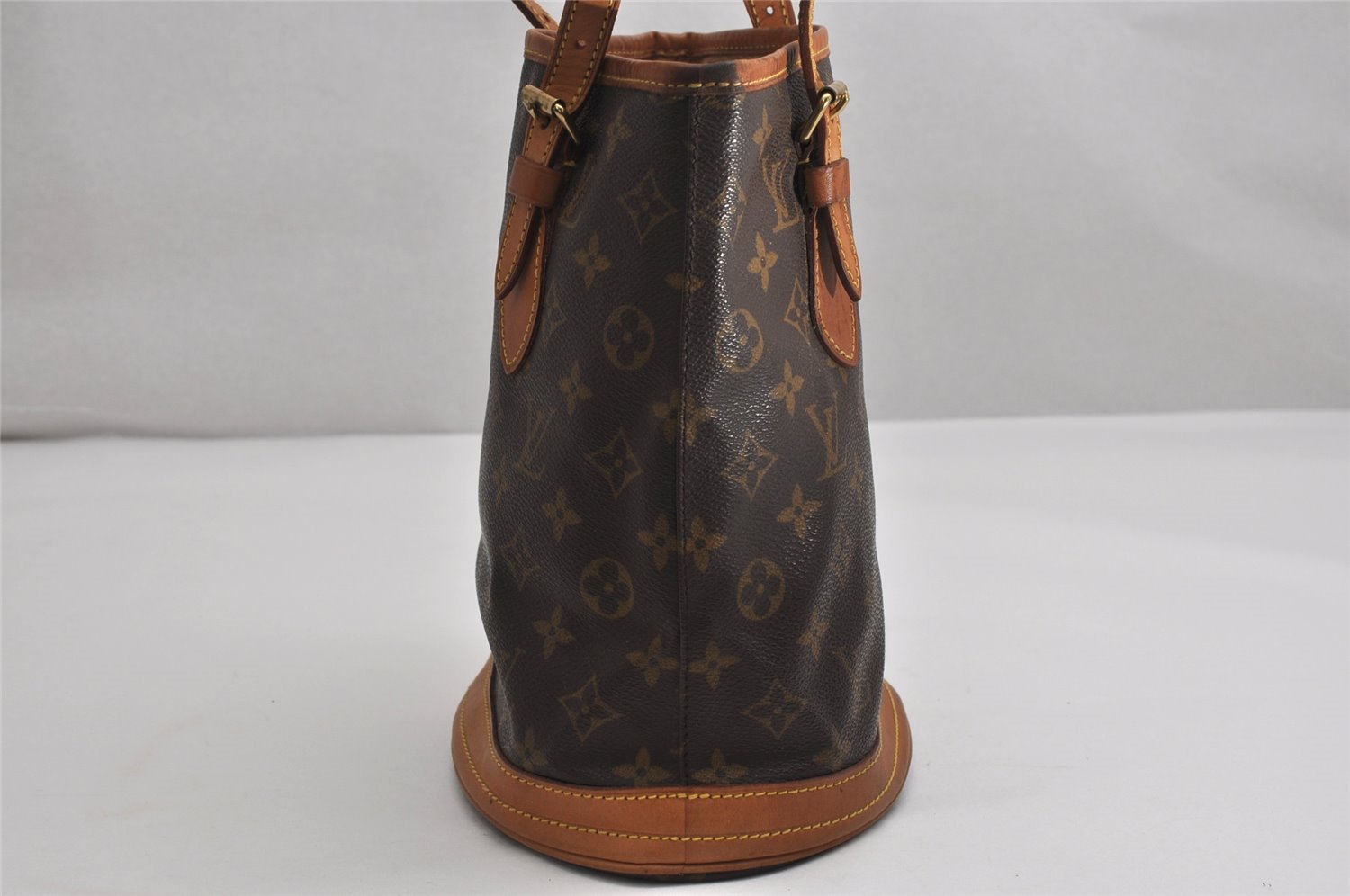 Authentic Louis Vuitton Monogram Bucket PM Shoulder Tote Bag M42238 LV 1801K