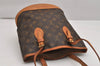 Authentic Louis Vuitton Monogram Bucket PM Shoulder Tote Bag M42238 LV 1801K