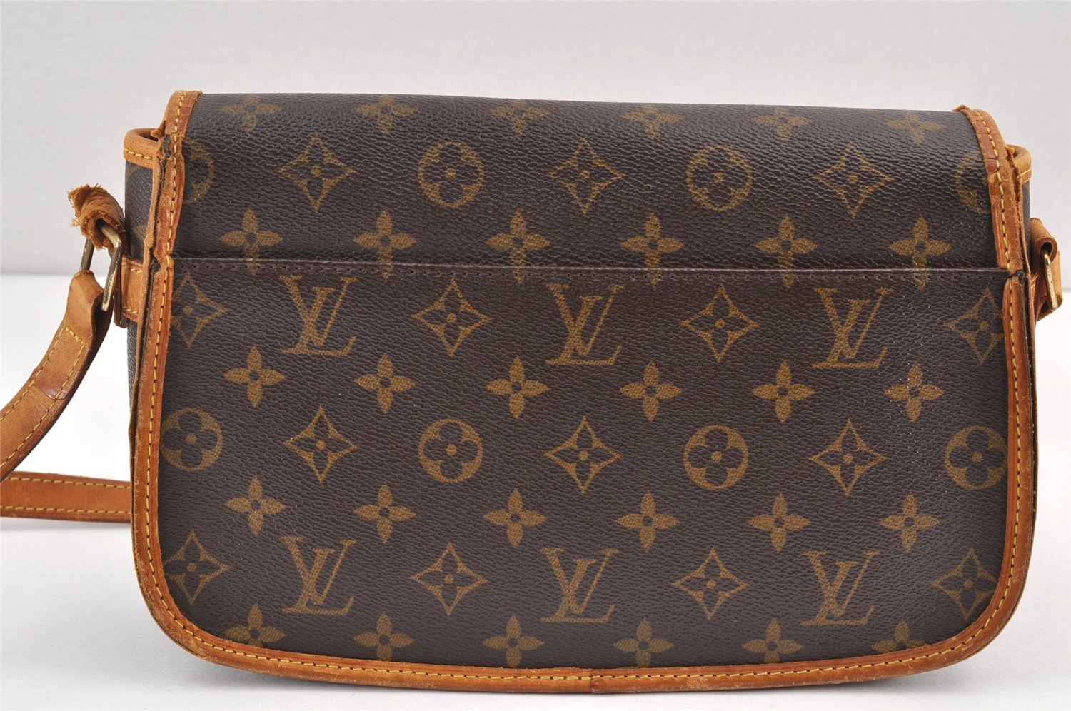 Authentic Louis Vuitton Monogram Sologne Shoulder Cross Bag M42250 LV Junk 1802K