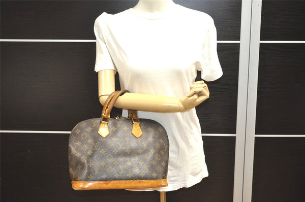 Authentic Louis Vuitton Monogram Alma Hand Bag Purse M51130 LV 1803I