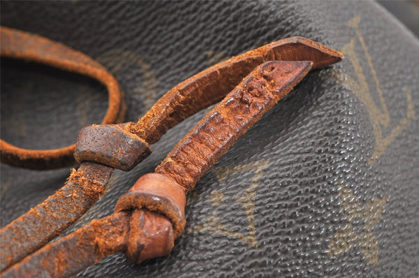 Authentic Louis Vuitton Monogram Noe Shoulder Drawstring Bag M42224 LV 1805I