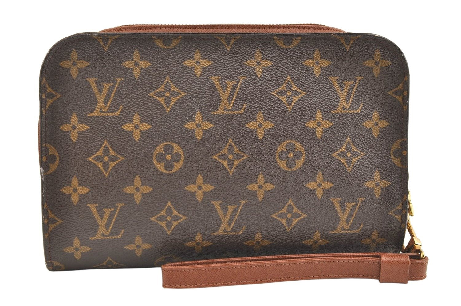 Authentic Louis Vuitton Monogram Orsay Clutch Hand Bag Purse M51790 LV 1805K
