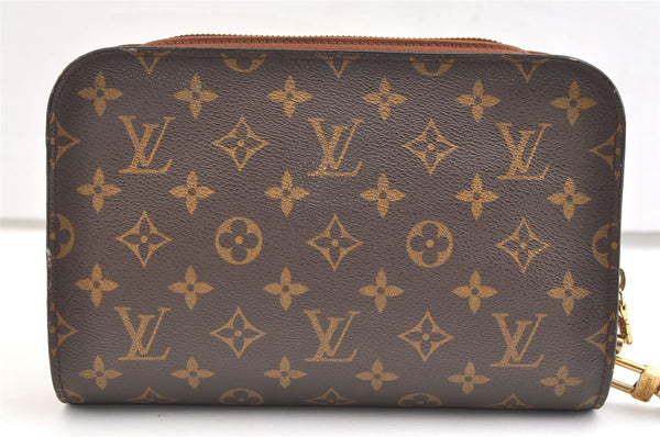 Authentic Louis Vuitton Monogram Orsay Clutch Hand Bag Purse M51790 LV 1805K