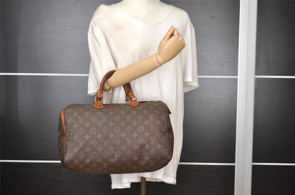 Authentic Louis Vuitton Monogram Speedy 35 Hand Boston Bag Old Model Junk 1806I