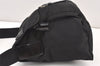 Authentic PRADA Nylon Leather Shoulder Cross Body Bag Purse Black 1807K