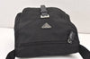 Authentic PRADA Nylon Leather Shoulder Cross Body Bag Purse Black 1807K