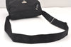 Authentic PRADA Nylon Leather Shoulder Cross Body Bag Purse Black 1807K