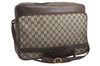 Authentic GUCCI Vintage Shoulder Cross Body Bag GG PVC Leather Brown Junk 1808K
