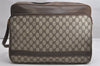 Authentic GUCCI Vintage Shoulder Cross Body Bag GG PVC Leather Brown Junk 1808K