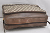 Authentic GUCCI Vintage Shoulder Cross Body Bag GG PVC Leather Brown Junk 1808K