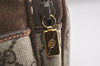 Authentic GUCCI Vintage Shoulder Cross Body Bag GG PVC Leather Brown Junk 1808K