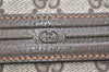 Authentic GUCCI Vintage Shoulder Cross Body Bag GG PVC Leather Brown Junk 1808K