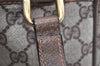 Authentic GUCCI Vintage Shoulder Cross Body Bag GG PVC Leather Brown Junk 1808K