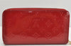 Authentic Louis Vuitton Vernis Zippy Organizer Long Wallet Red M93611 LV 1809K