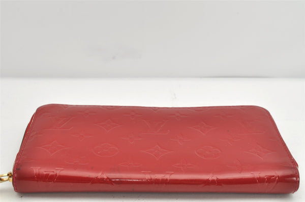 Authentic Louis Vuitton Vernis Zippy Organizer Long Wallet Red M93611 LV 1809K