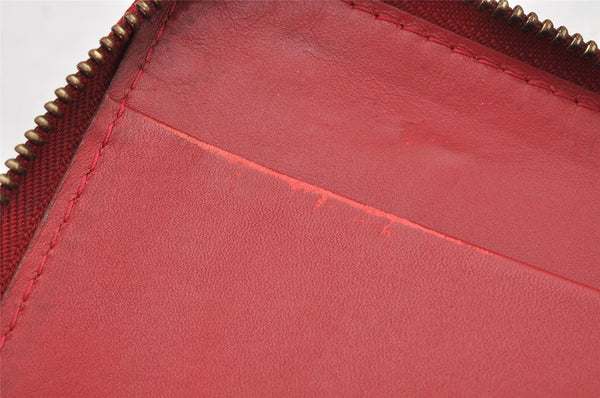 Authentic Louis Vuitton Vernis Zippy Organizer Long Wallet Red M93611 LV 1809K