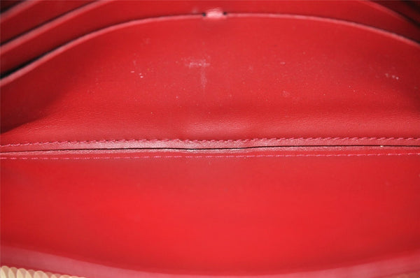 Authentic Louis Vuitton Vernis Zippy Organizer Long Wallet Red M93611 LV 1809K