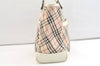 Authentic BURBERRY Nova Check Shoulder Tote Bag Canvas Leather Beige 1810K