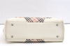 Authentic BURBERRY Nova Check Shoulder Tote Bag Canvas Leather Beige 1810K