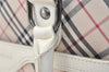 Authentic BURBERRY Nova Check Shoulder Tote Bag Canvas Leather Beige 1810K
