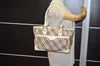 Authentic BURBERRY Nova Check Shoulder Tote Bag Canvas Leather Beige 1810K
