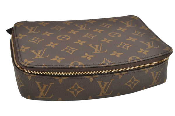 Authentc Louis Vuitton Monogram Poche Monte Carlo GM M47350 Jewelry Case 1812K